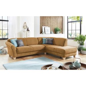 Sit & More ROHOVÁ SEDAČKA, textil, hořčicově žlutá obraz