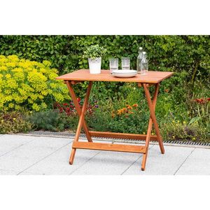 Gardenson ZAHRADNÍ SKLÁDACÍ STOLEK, dřevo, 90/72/60 cm obraz