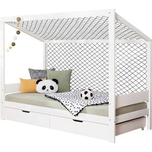 MID.YOU POSTEL S ÚLOŽNÝM PROSTOREM, 90/200 cm, bílá obraz