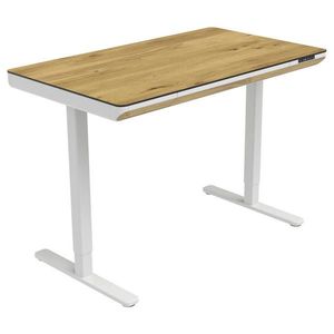 Xora PSACÍ STŮL, bílá, dub artisan, 120/70/73-118 cm obraz