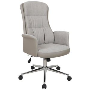 MID.YOU KANCELÁŘSKÉ KŘESLO, vzhled kůže, plochá tkanina, šedá obraz