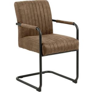 MID.YOU ŽIDLE S PODRUČKAMI, tkaná látka, světle hnědá obraz