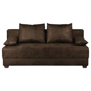 MID.YOU ROZKLÁDACÍ POHOVKA, textil, tmavě hnědá obraz