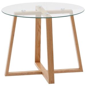 MID.YOU KONFERENČNÍ STOLEK, hnědá, sklo, 58/58/47 cm obraz