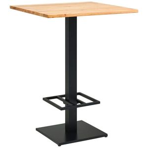 MID.YOU BAROVÝ STŮL, akácie, černá, barvy akácie, 80/105/80 cm obraz