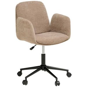 MID.YOU OTOČNÁ ŽIDLE, tkaná látka, hnědá obraz