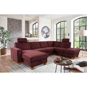 Sit & More SEDACÍ SOUPRAVA, textil, tmavě červená obraz