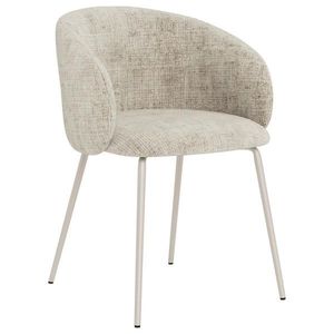 MID.YOU ŽIDLE S PODRUČKAMI, ocel, plochá tkanina, béžová obraz