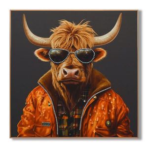 MALBA NA PLÁTNĚ, zvířata, 82/82/4 cm obraz