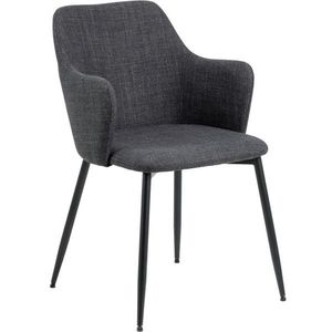 MID.YOU ŽIDLE S PODRUČKAMI, plochá tkanina, tmavě šedá obraz