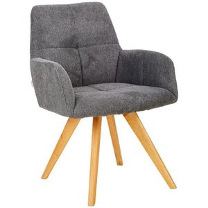 Linea Natura ŽIDLE S PODRUČKAMI, tkaná látka, antracitová obraz