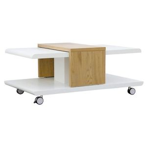 MID.YOU KONFERENČNÍ STOLEK, bílá, divoký dub, kompozitní dřevo, 110/66/45 cm obraz