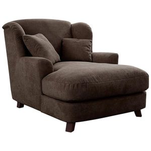 Sit & More XXL KŘESLO, textil, kompozitní dřevo, tmavě hnědá obraz