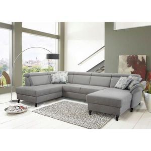 Sit & More SEDACÍ SOUPRAVA, textil, světle šedá obraz