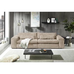Livetastic POHOVKA BIG SOFA, textil, šedobéžová obraz