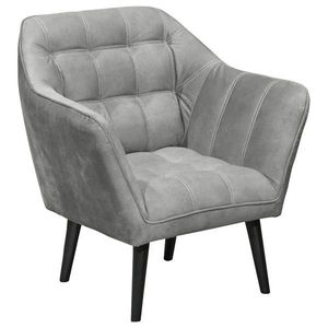 MID.YOU KOKTEJLOVÉ KŘESLO, textil, kompozitní dřevo, šedá obraz