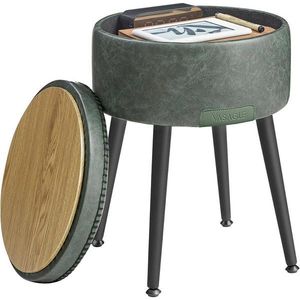 MID.YOU TABURET, kov, textil, kompozitní dřevo, 32/44/32 cm obraz