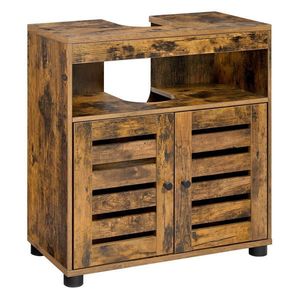 MID.YOU SKŘÍŇKA POD UMYVADLO, hnědá, černá, hnědá, 60/63/30 cm obraz