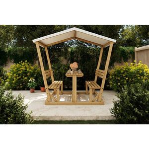 Ambia Garden ZAHRADNÍ SADA 3dílné, dřevo, textil obraz