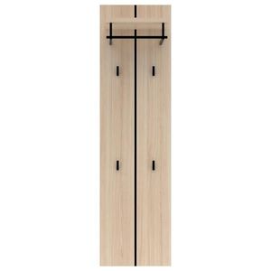 Voleo ŠATNÍ PANEL, barvy grafitu, barvy dubu, 41/151/30 cm obraz