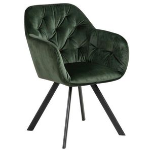 Carryhome ŽIDLE S PODRUČKAMI, samet, lesní zelená obraz