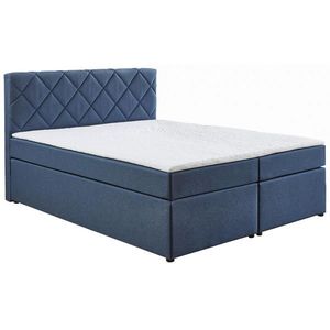 Carryhome POSTEL BOXSPRING, 160/200 cm, tmavě modrá obraz