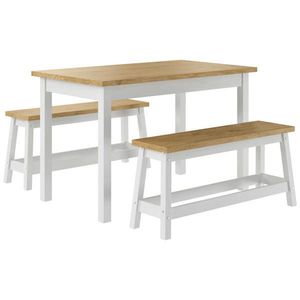 Livetastic JÍDELNÍ SET, borovice, přírodní barvy, bílá obraz