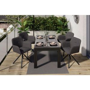 Ambia Garden VÝSUVNÝ STŮL, antracitová, tmavě šedá, 150-285/69/90 cm obraz