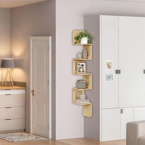 MID.YOU ROHOVÝ REGÁL, barvy dubu, 20/126/20 cm obraz