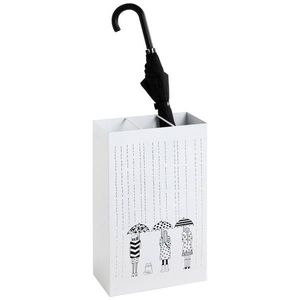 STOJAN NA DEŠTNÍKY, černá, bílá obraz