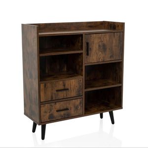 MID.YOU KOMODA, hnědá, černá, 80/90/30 cm obraz