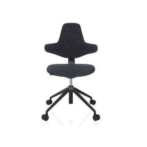 MID.YOU OTOČNÁ ŽIDLE, plochá tkanina, černá obraz