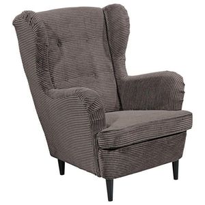 MID.YOU KŘESLO UŠÁK, textil, mokka obraz