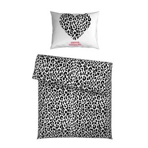 Esposa POVLEČENÍ, satén, černá, bílá, 140/200 cm obraz