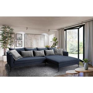 Livetastic ROHOVÁ SEDAČKA, textil, tmavě modrá obraz