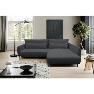 MID.YOU ROHOVÁ SEDAČKA, textil, tmavě šedá obraz