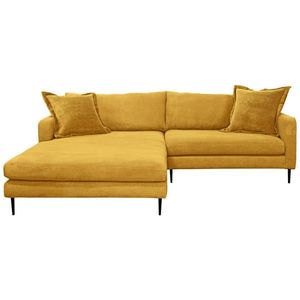 P & B ROHOVÁ SEDAČKA, textil, hořčicově žlutá obraz