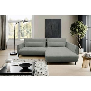 MID.YOU ROHOVÁ SEDAČKA, textil, šedá obraz