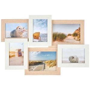 RÁM NA OBRAZOVÉ KOLÁŽE, 6 foto, 54/37/3 cm obraz