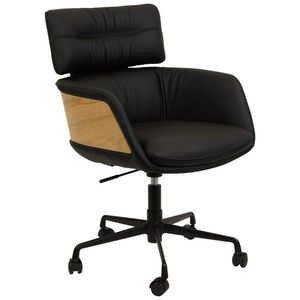 Dieter Knoll OTOČNÁ ŽIDLE, černá, barvy dubu obraz