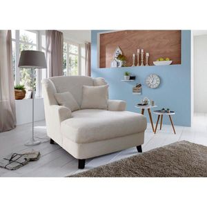 Sit & More XXL KŘESLO, textil, krémová obraz