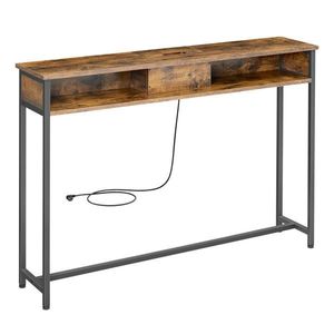 MID.YOU KONZOLOVÝ STOLEK, černá, tmavě hnědá, kov, kompozitní dřevo, 120/81/25 cm obraz