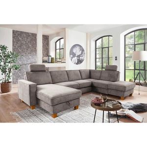 Sit & More SEDACÍ SOUPRAVA, textil, šedohnědá obraz