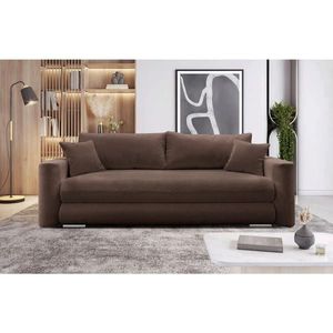 MID.YOU ROZKLÁDACÍ POHOVKA, textil, hnědá obraz