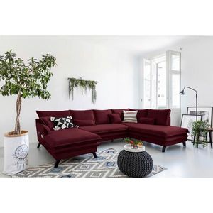 P & B SEDACÍ SOUPRAVA, textil, bordeaux obraz