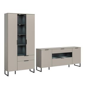 Livetastic OBÝVACÍ STĚNA, černá, kašmírová obraz