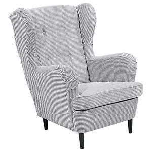 MID.YOU KŘESLO UŠÁK, textil, světle šedá obraz