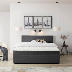 P & B AMERICKÁ POSTEL, 180/200 cm, šedá obraz