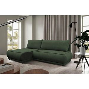 MID.YOU ROHOVÁ SEDAČKA, textil, tmavě zelená obraz
