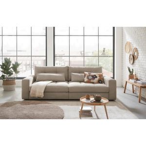 Livetastic POHOVKA BIG SOFA, textil, pískové barvy obraz